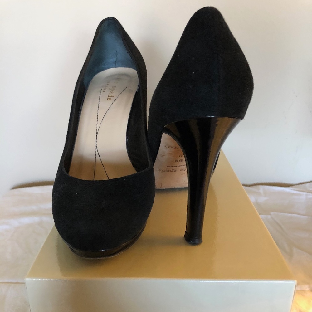 Kate Spade Black Suede Pump